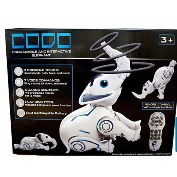 Jupiter Creations Elephant Programable & Voice Activated tricks, dance routines - Picture 4 of 5